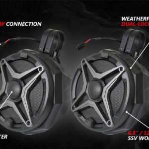2014-2023 Polaris RZR A-Spec SSV 5-Speaker Plug-&-Play System for Ride Command
