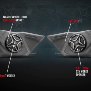 2020-2022 Polaris RZR Pro SSV 3-Speaker Plug-&-Play System for Ride Command