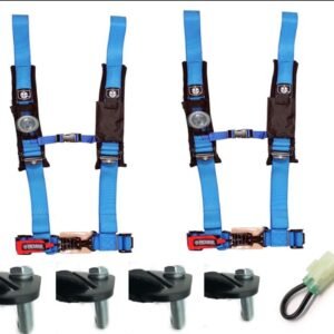 Honda Talon Pro Armor 4 Point 2" Harness Set with Free Lap Bolts and Override Plug