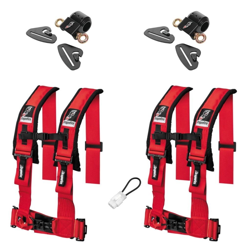 KRX 4 Seater FRONT 3" 4 Point Harness Kit by Dragonfire Racing