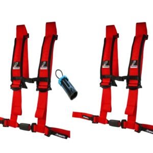 Polaris RZR 4 point Auto Latch Harnesses with free Override Plug