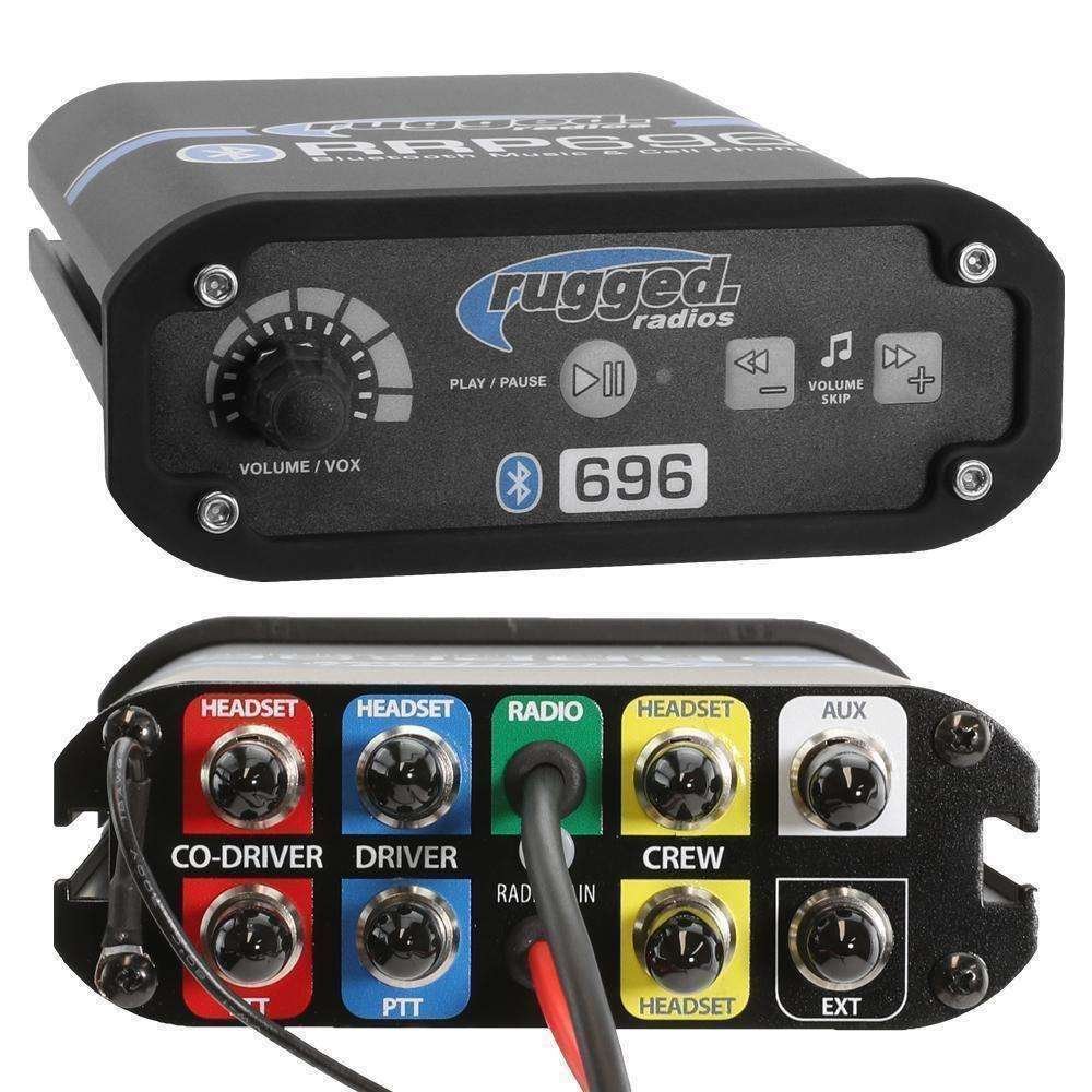 Rugged Radios 696 Complete Communication System with M1 Race Radio