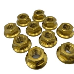 Titanium Flange Nuts M10x1.25