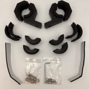 1.0″ to 2.0″ Tube Clamp Pair – Aluminium Black – Aurora