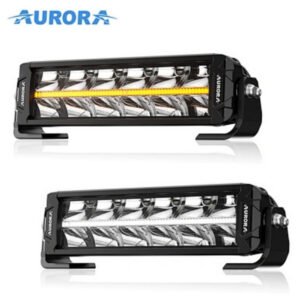 10″ LED Light Bar 180W – Dual Row Combo Beam – Amber/White Backlights – WH Inc – Aurora