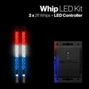 ECOXGEAR Extreme LEDCast Controller & Whip Lights (x2) Kit – 2ft