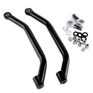 APEXX Lower Arched Radius Bar Polaris RZR PRO XP Satin Black Spherical Bearings Installed