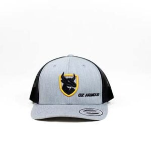 OzArmour Classic Uni Trucker Silver & Black Cap-BO