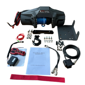 Winch 6000Lb Integrated Solenoid Synthetic Rope